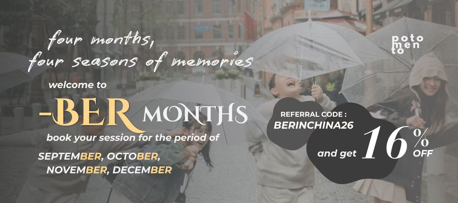 Special promotion for sep, oct, nov, and dec